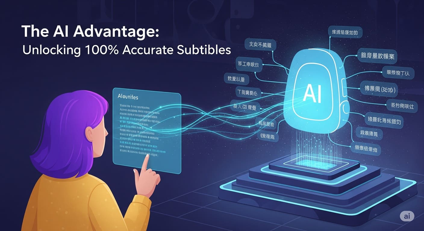 AI advantage for accurate subtitles