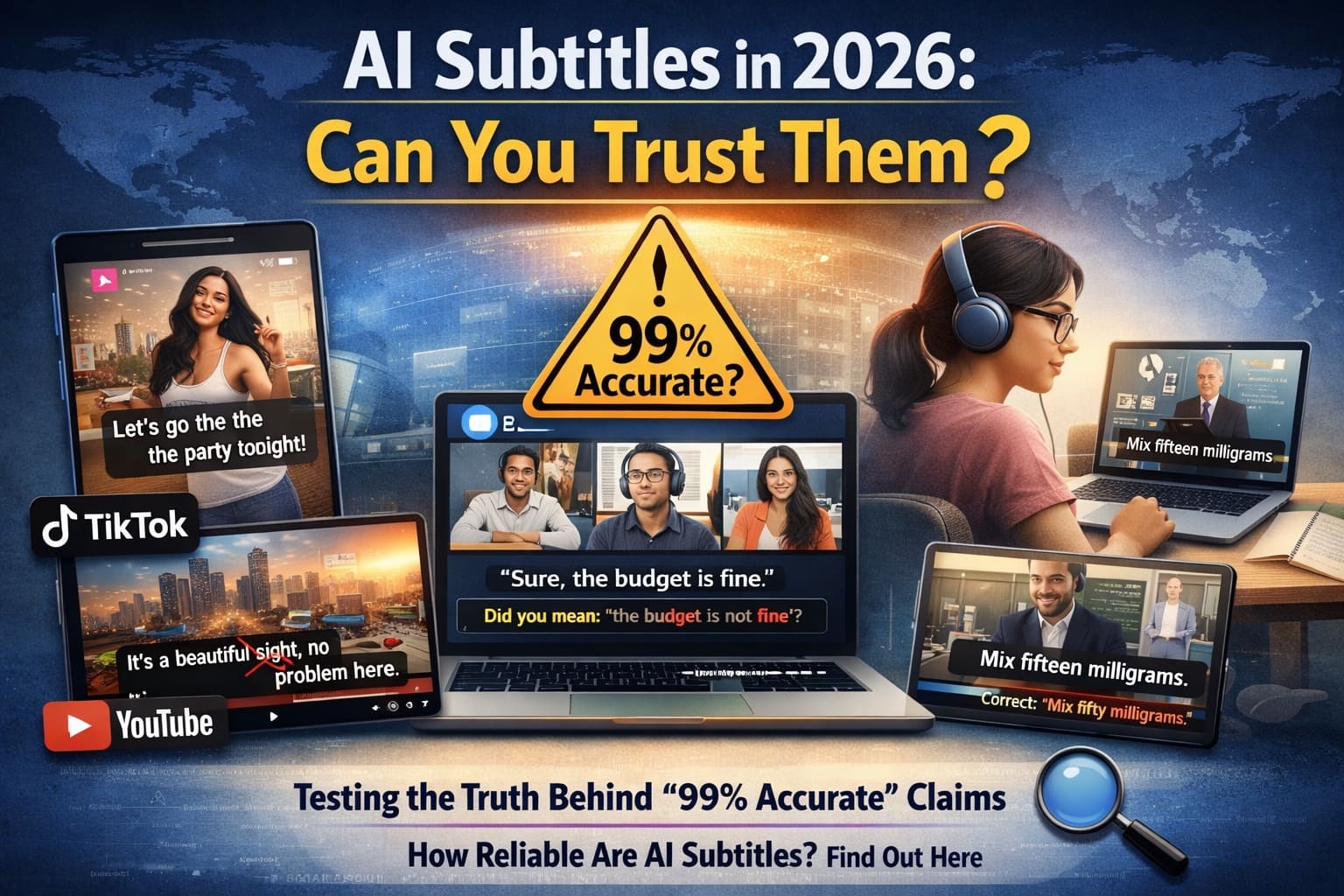 AI subtitle accuracy introduction explaining real-world usage in 2026