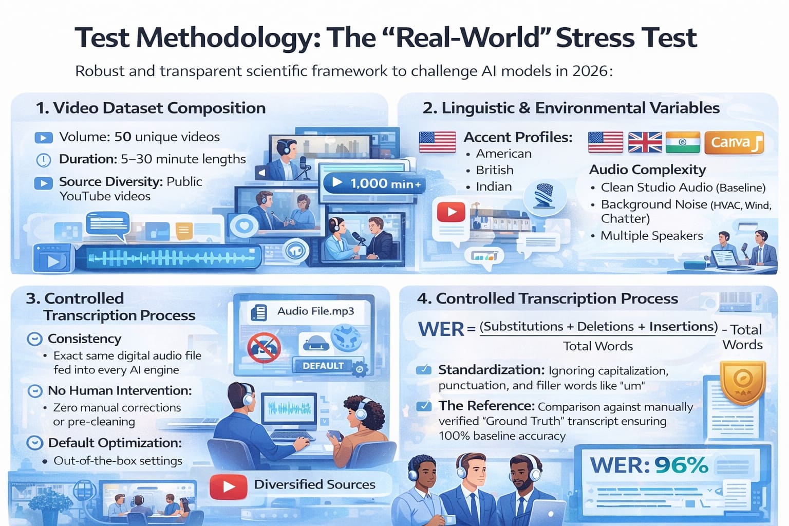 Illustration placeholder for AI transcription methodology section